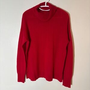 Halogen Red‎ 100% Cashmere Turtleneck Sweater Size Medium